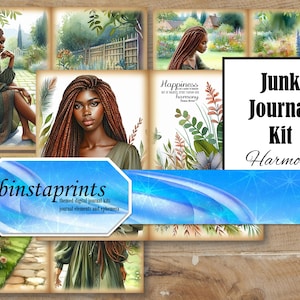 African American Harmony Junk Journal Kit (Instant Download)