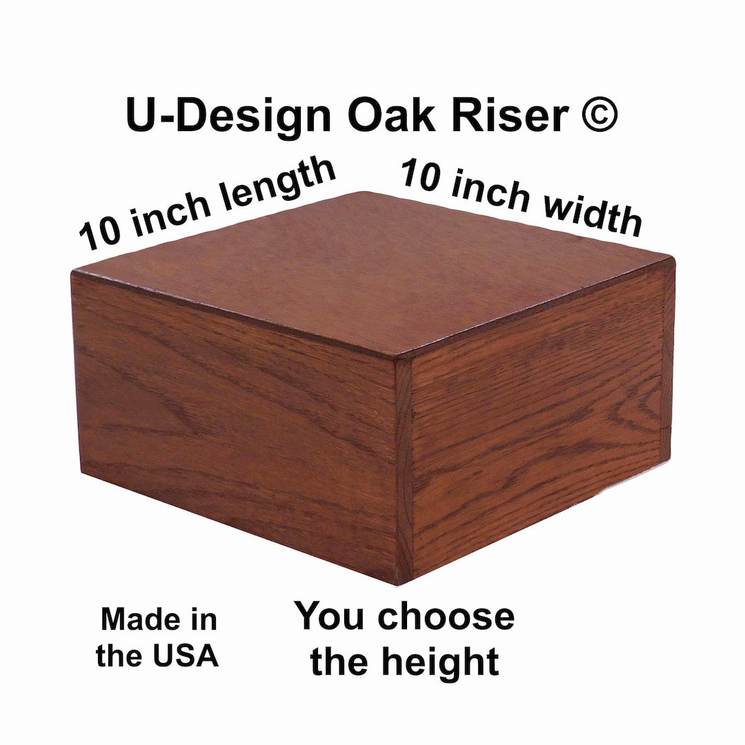 Oak Riser 10 X 10, You Choose the Height, Plinth, Centerpiece, Wedding ...