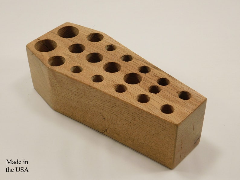 Medium Coffin Desk Caddy Wood Desk Caddy Pencil Holder Etsy