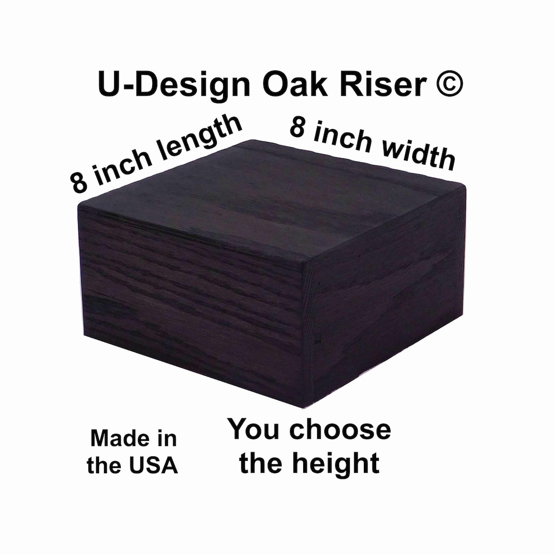 Oak Riser 8 X 8, You Choose the Height, Plinth, Centerpiece, Wedding ...