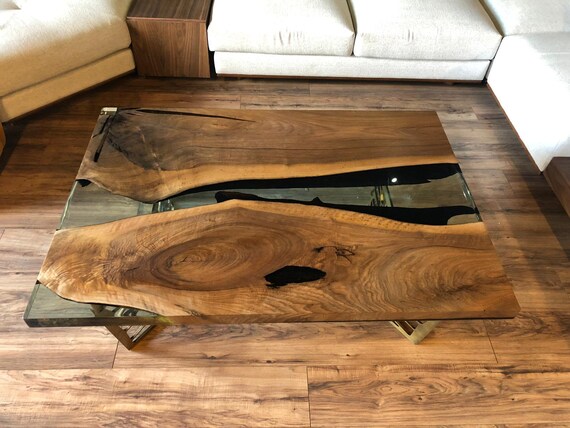Voronoi Large Clear Epoxy Resin Coffee Table Resin Table Etsy