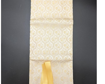 Vintage Hortense Hewitt Hosiery Case Floral Brocade Ribbon Wedding Gift 60s