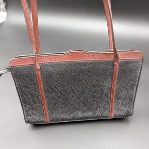 Brighton Leather Shoulder Bag Womens Black Brown Pebbled Heart Grommet Charm image 2