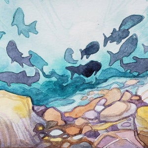 The Salmon Run Art Print