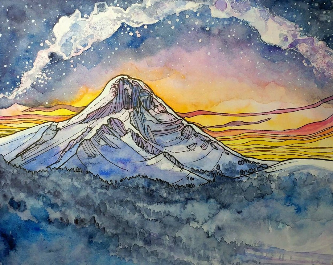 First Light Drawing First Light Art Print - Etsy