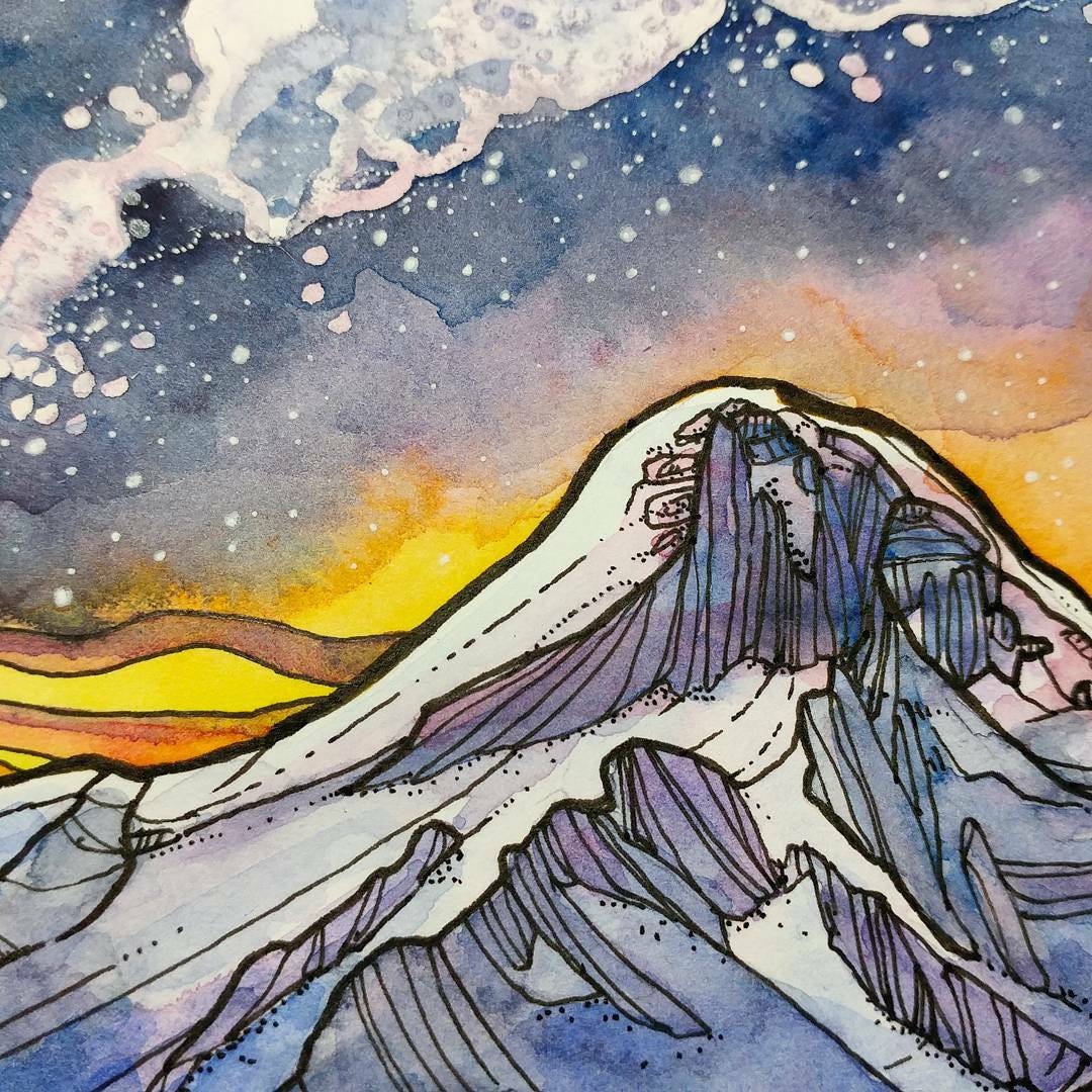 First Light Drawing First Light Art Print - Etsy