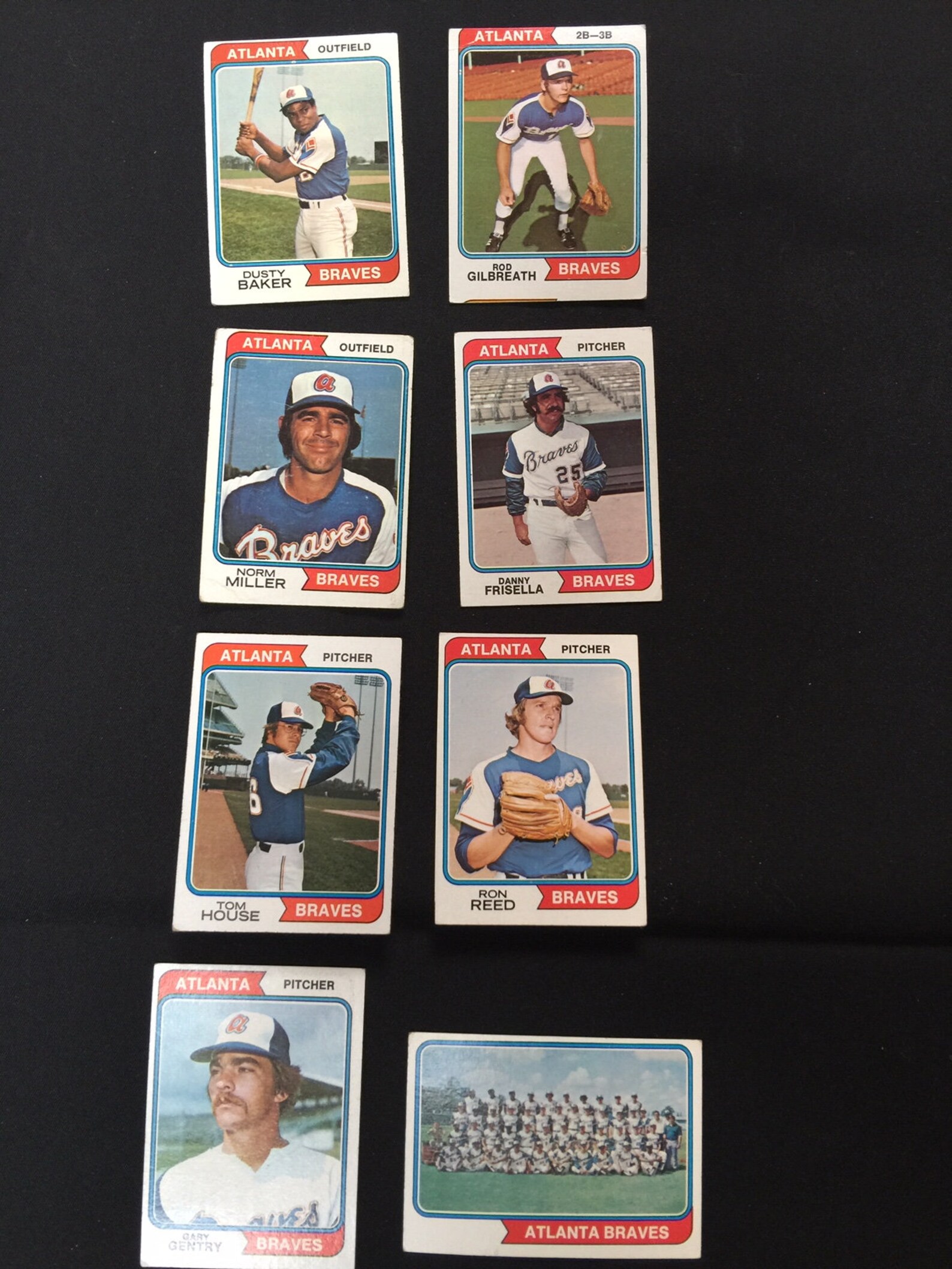 Atlanta Braves Baseball Cards 1973 Etsy
