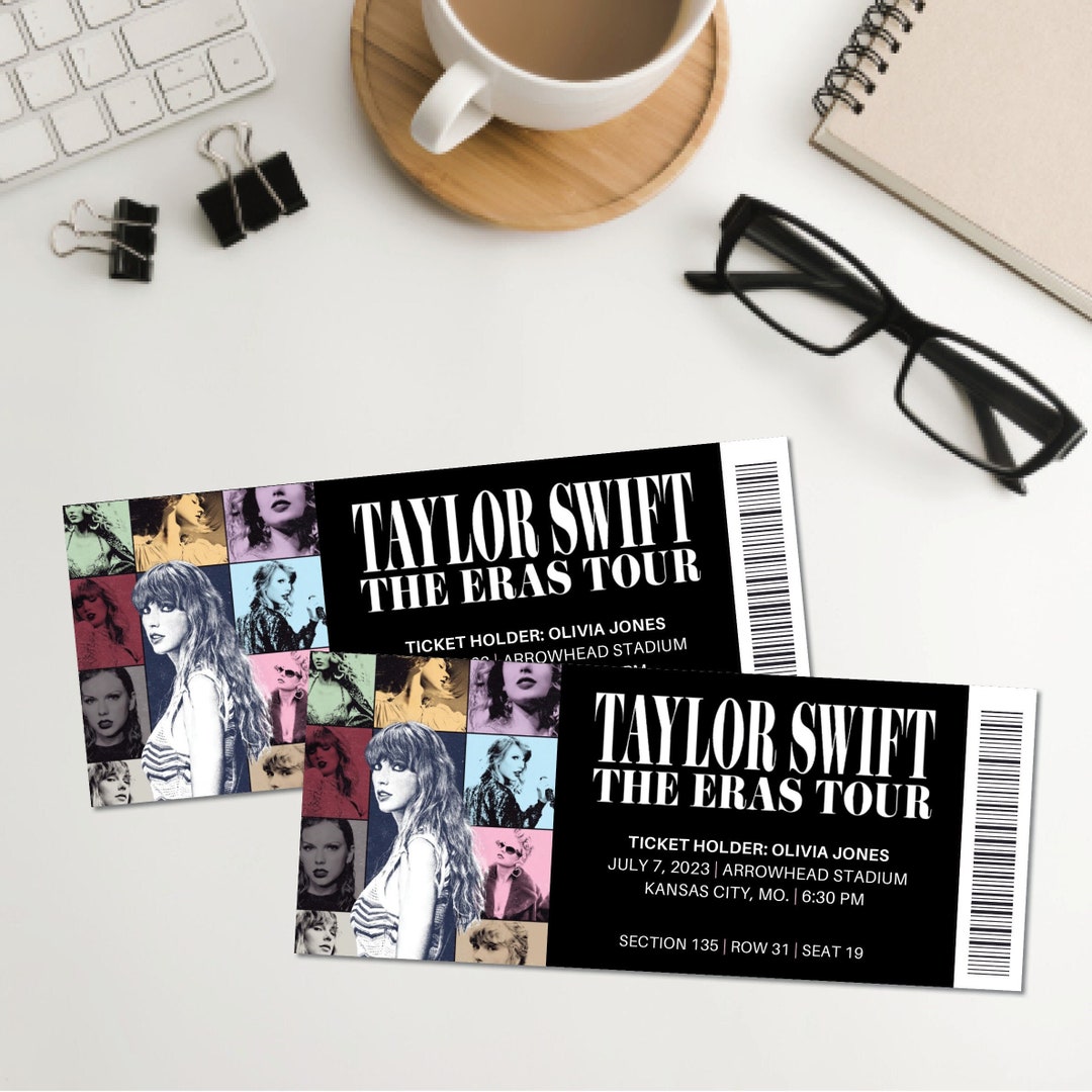 Taylor Swift the Era's Tour Concert Ticket for Gifting or Memorabilia