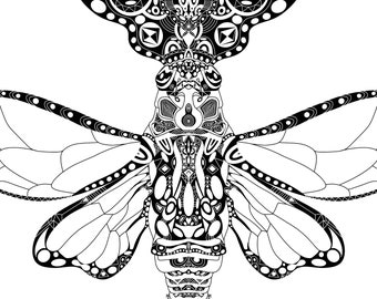 Bug coloring page