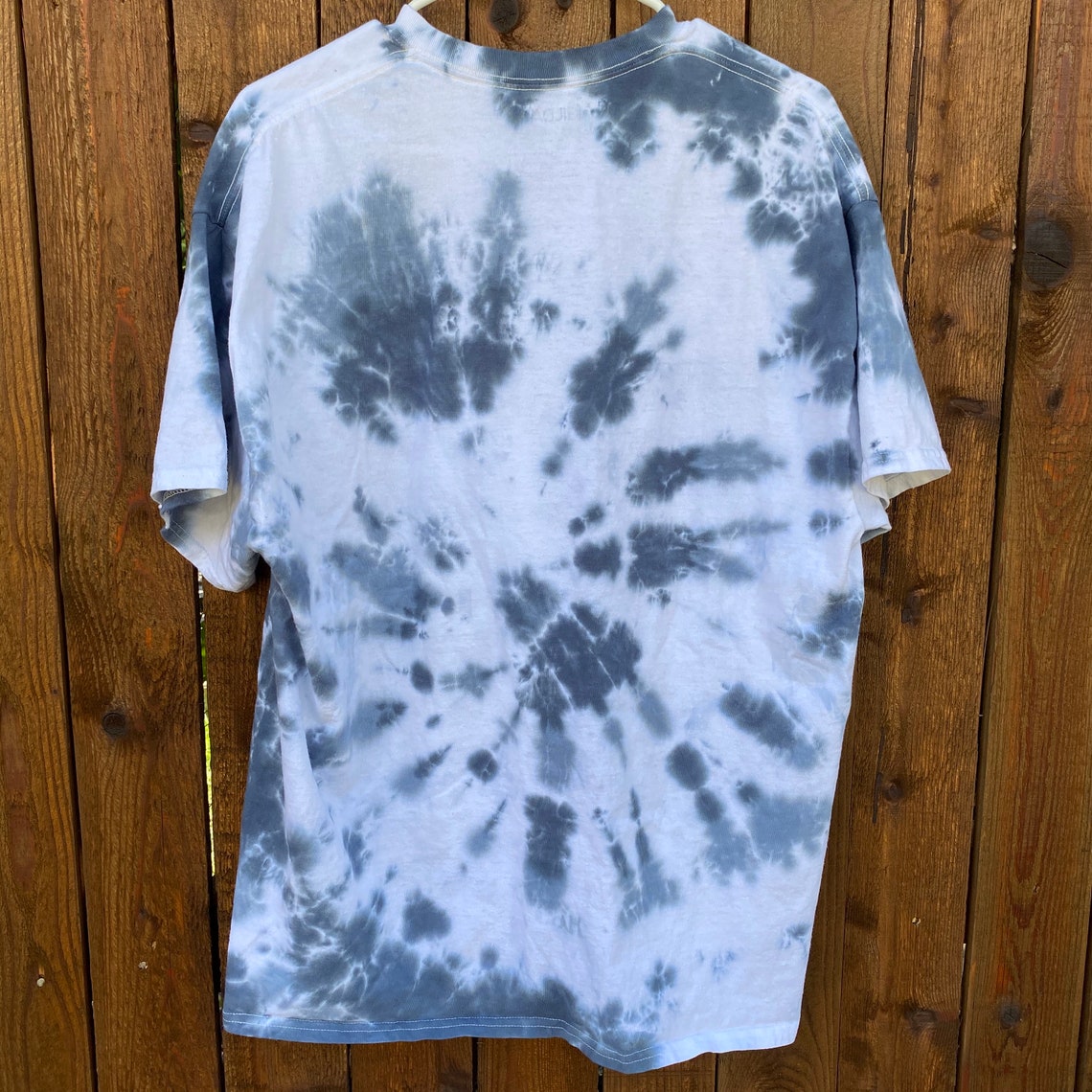 Black and Gray Swirl Tie-Dye XL Short-Sleeve Oversized Shirt | Etsy