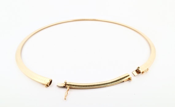 Omega Necklace Extender 14K Yellow Gold Domed Ome… - image 3