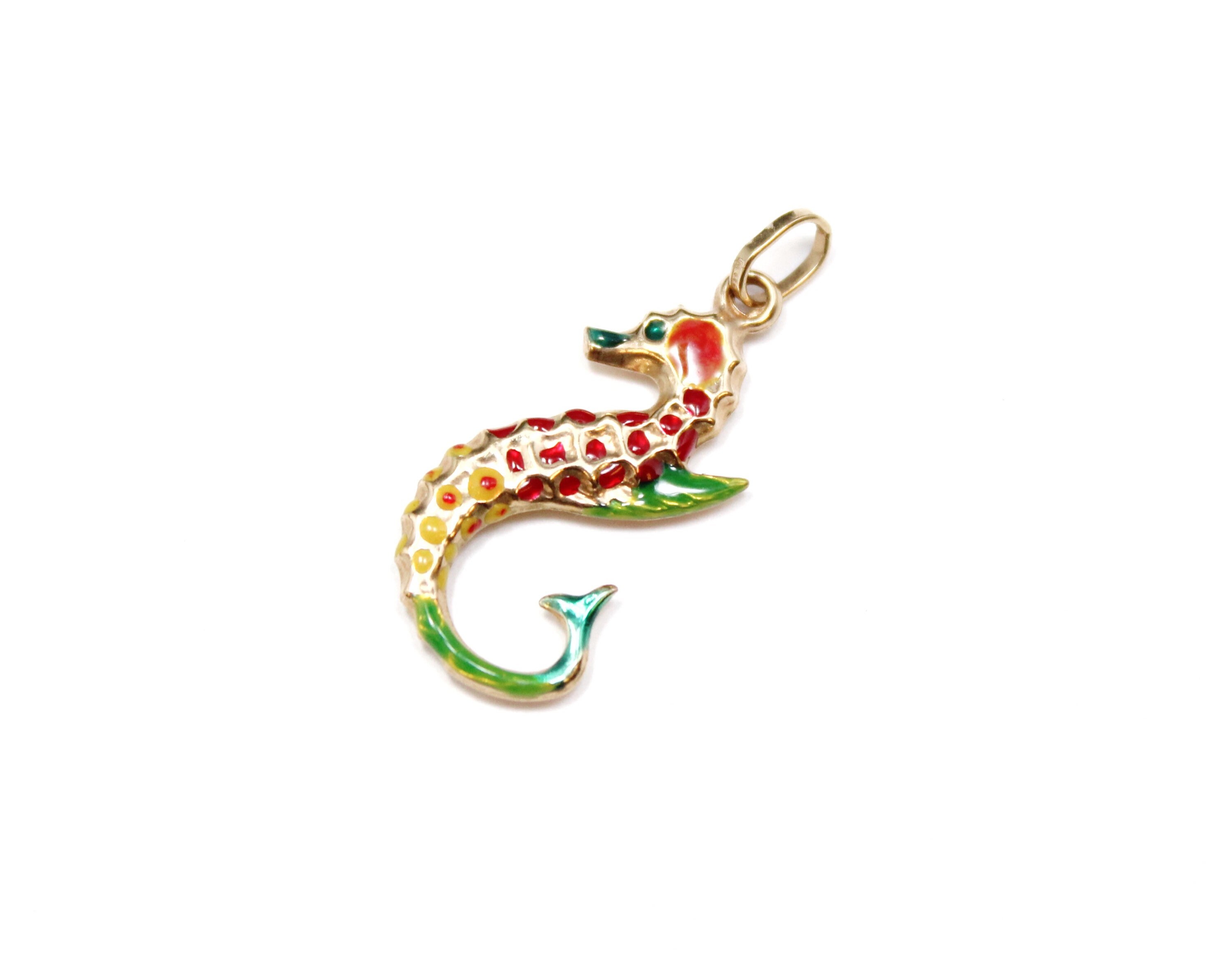 14 k jaune or émail Sea Horse charme, 14 k or Sea Horse, cheval de mer Jewerly, 14 k émail charme, charme 3D or, pendentif cheval de mer émail 14 k jaune or or jaune émail Sea Horse charme, 14 k or Sea Horse, cheval de mer Jewerly, 14 k émail charme, charme 3D or, pendentif cheval de mer émail 3a148d
