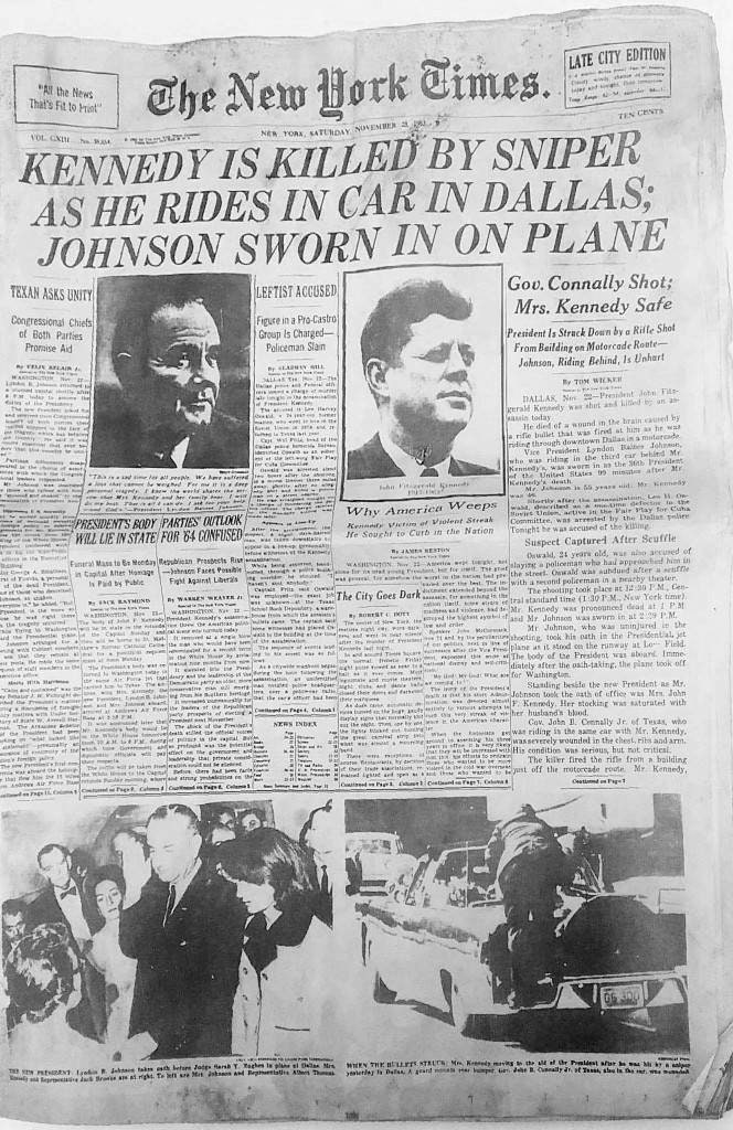 Kennedy Assassination Newspaper for sale Only 3 left at 60