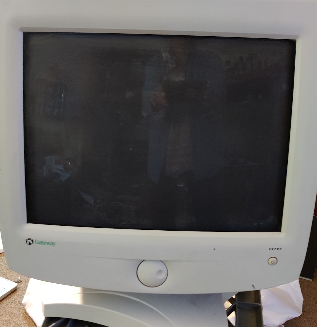 Working CRT Vintage Gaming Monitor Gateway EV 700 Cable Included Power