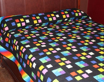 Little Boxes Queen Quilt