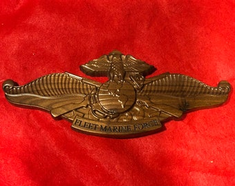 Fleet Marine Force carving