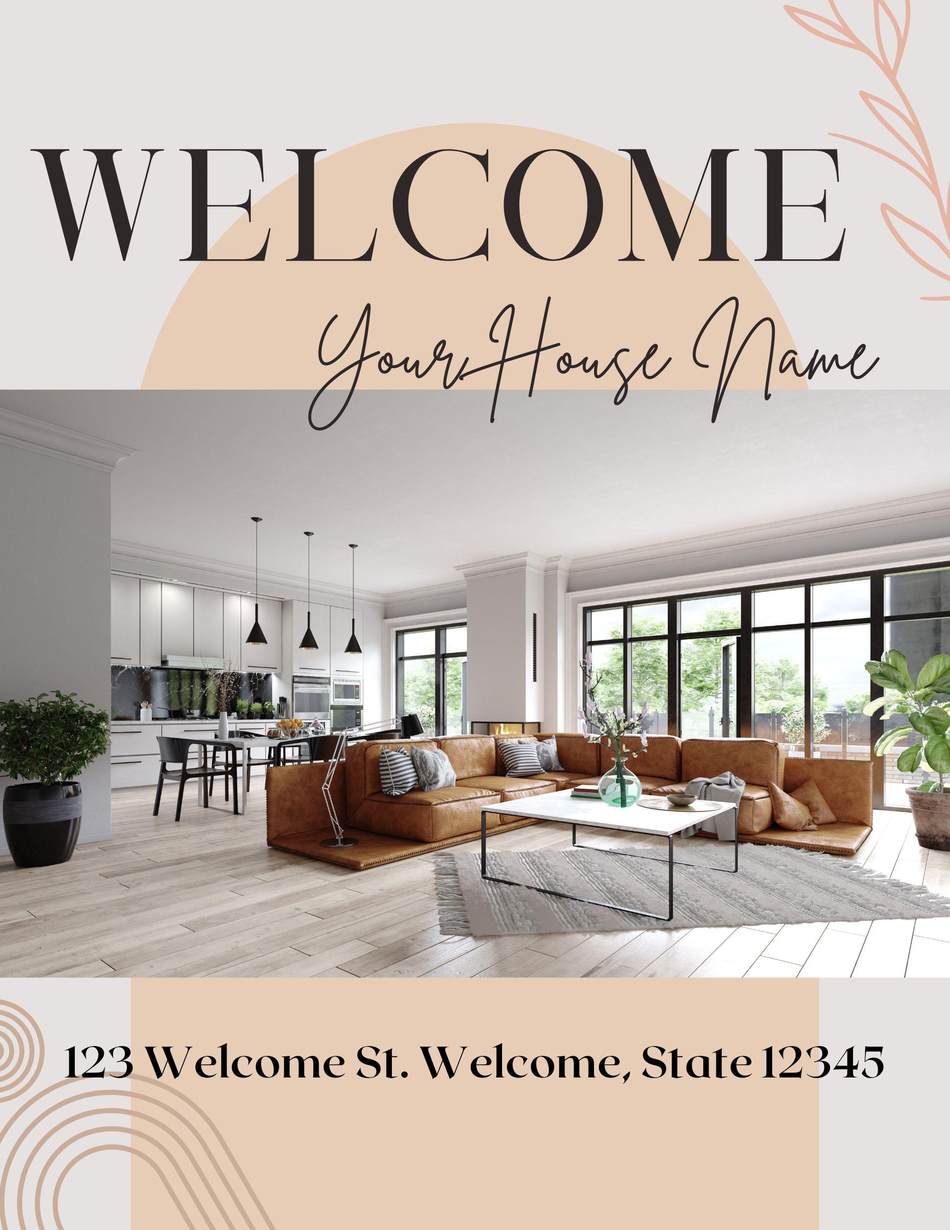 Boho Airbnb Welcome Packet – Editable Canva Template