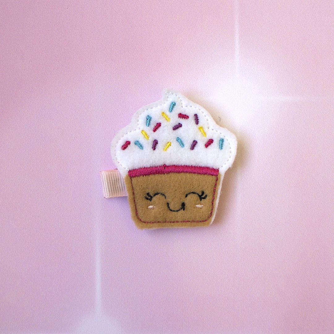 Cupcake Hair Clips Birthday Etsy