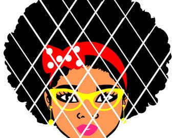 Download Afro puffs svgAfro puff svg Sistah svg Silhouette | Etsy