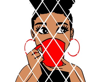 Download Afro puffs svgAfro puff svg Sistah svg Silhouette | Etsy