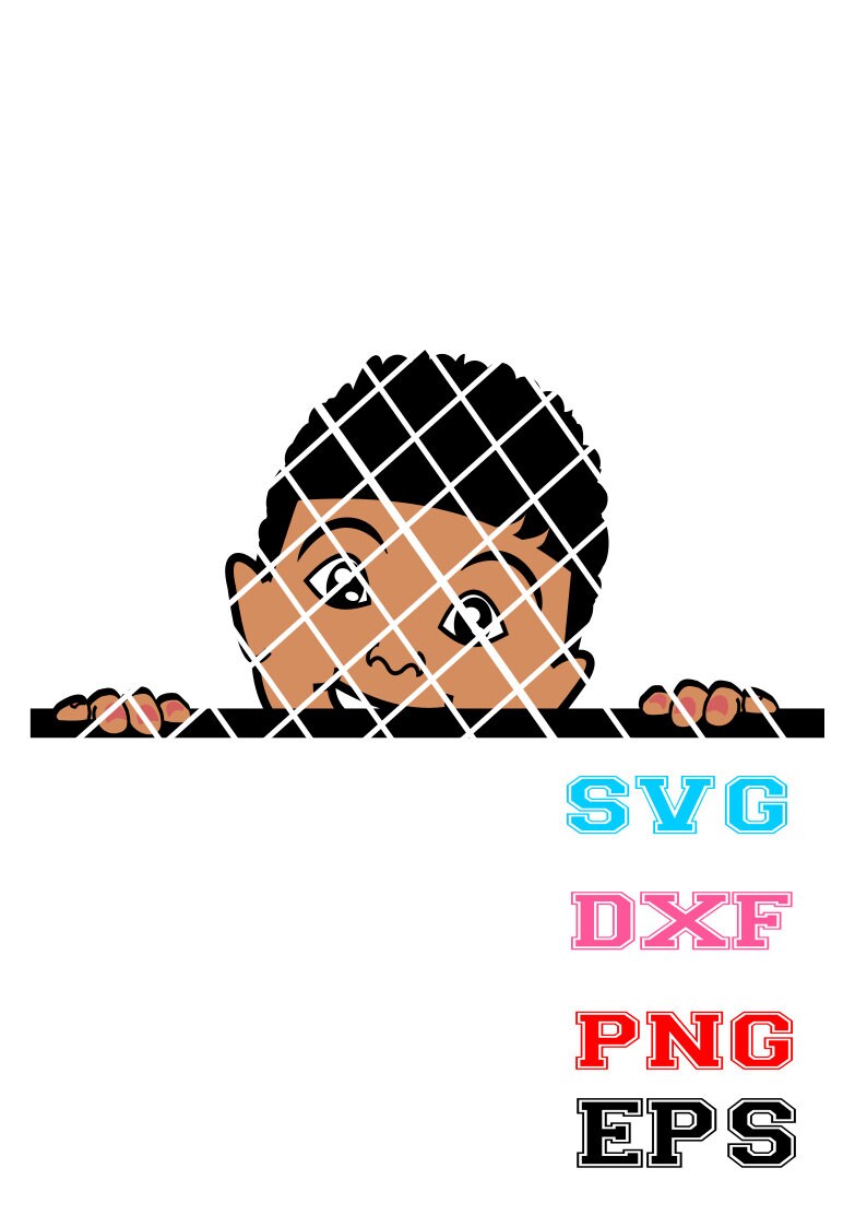 Download Peeking Boy svg Afro Boy svgPeekaboo svg African American ...