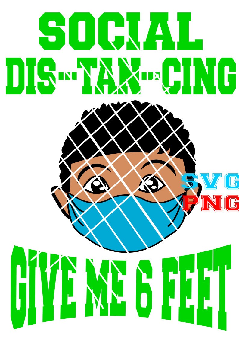 Download Social Distancing svgAfro boy svg Graduation kid with mask ...