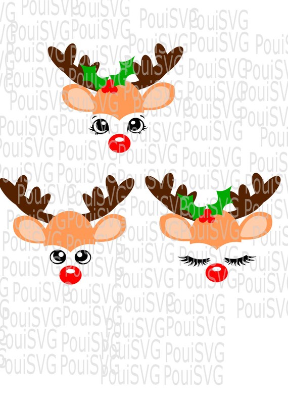 Download Christmas Svgreindeer Svg Rudolph Svg Mrs Rudolphholiday Etsy