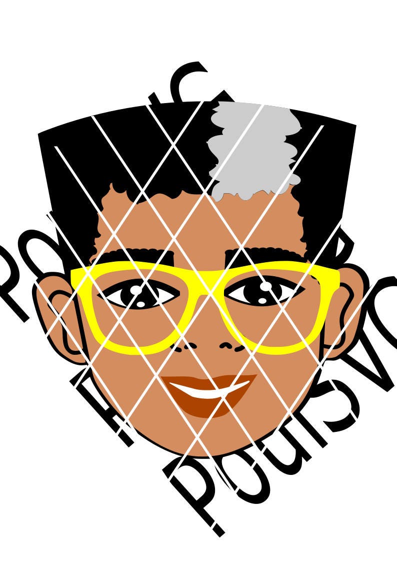 Download Afro Boy svgBoy SVGclosed eyesSmiling boy svgSilhouette | Etsy