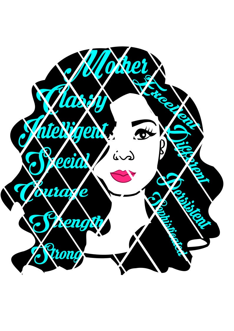 Download Black Women Svg Silhouette Svg Cricut Cut Files African Merican Afro Girls Afro Hair Svg Afro Woman Black Woman Svg Words In Hair Svg