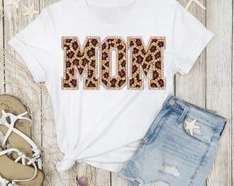 MOM cheetah print , Art PNG, Magic Art, for Sublimation,DTF,Print Design for shirt,tumbler,mugs