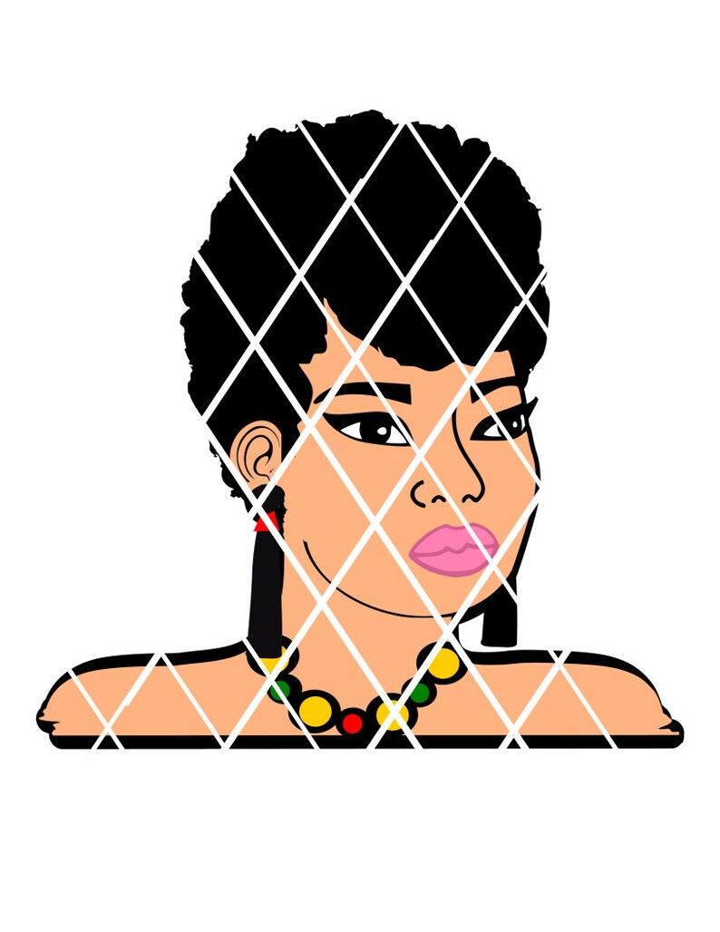 Download Afro hair svg Short har ladyAfro puff svg Sistah svg | Etsy