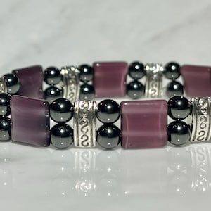 Triple Strength Magnetic Hematite Bracelet - Double Banded for Arthritis, Joint Pain, Bio-Energetic Circulation Bracelets