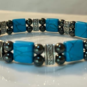 Triple Strength Magnetic Hematite Bracelet - Double Banded for Arthritis, Joint Pain, Bio-Energetic Circulation Bracelets image 2