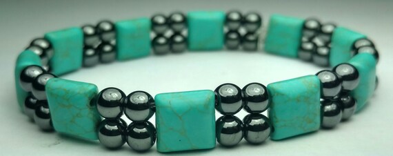 Triple Strenght Magnetic Hematite Bracelet - Double Banded for Arthritis, Joint Pain, Bioenergetic Circulation Bracelets