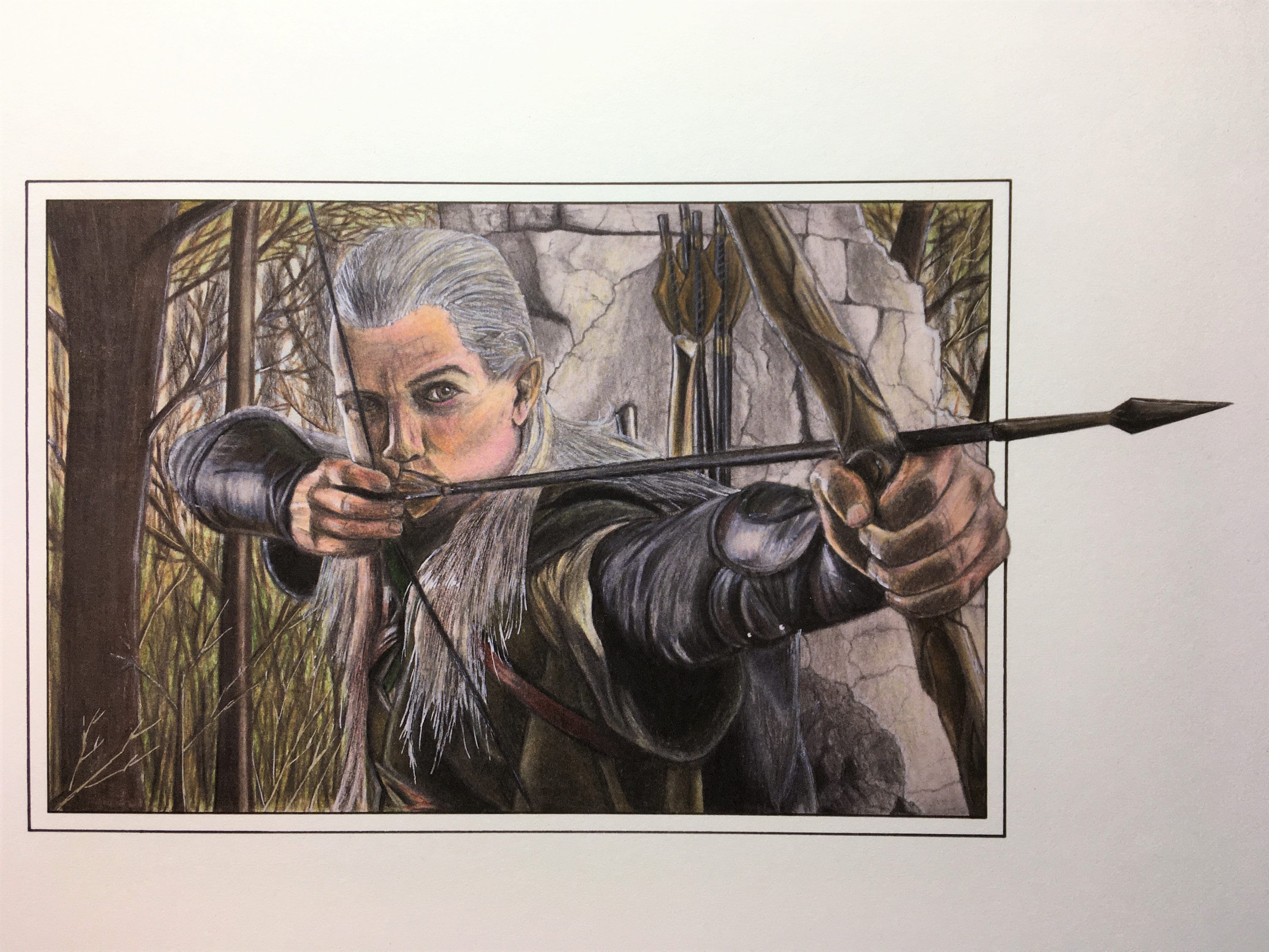 Legolas Bow And Arrow Drawing