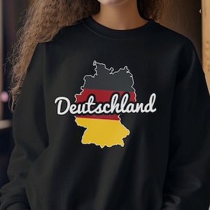 Sweatshirt Deutschland Soft Comfortable Unisex Crewneck Sweatshirt Germany Design German Shirt