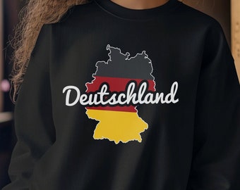 Sweatshirt Deutschland Soft Comfortable Unisex Crewneck Sweatshirt Germany Design German Shirt