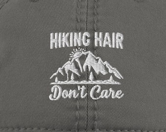 Verontruste vader hoed Wandelen haar maakt het niet uit Verontruste vader hoed Avontuur Cap Camping Hoed Outdoor Hoed Geborduurde honkbalhoed