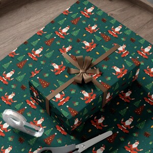 Christmas Yoga Wrapping Paper - Festive Holiday Gift Wrap with Zen Designs, Gift Wrap Papers, Yoga Wrapping Paper, Yoga Christmas Gift