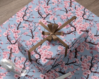 Wrapping Paper Sakura Tree Wrapping Paper Sakura Flower Gift Wrap Unique Gift Wrap Japanese Cherry Blossom Wrapping Paper Roll