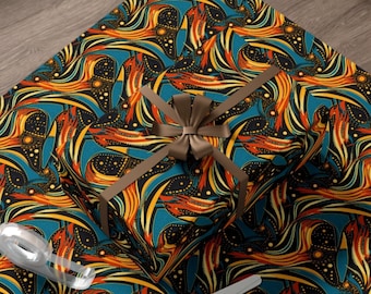 Wrapping Paper African American Ankara Ethnic Print Unique Gift Wrap for Special Occasion African Print Wrapping Paper