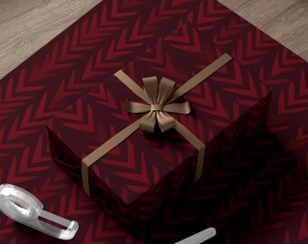 Wrapping Paper Dark Red Burgundy Minimalist Holiday Christmas Wrapping Paper Dark Red Wrapping Paper Burgundy Wrapping Festive Gift Wrap