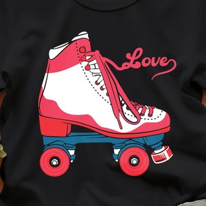 T Shirt Skate T-Shirt Love Design Unique Streetwear Cool Tee