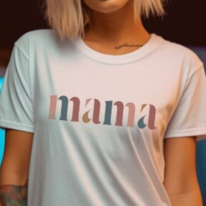 Mama Unisex t-shirt, Unisex "Mama" T-Shirt - Stylish and Comfy Mother's Day Gift - Mom Tee Shirt - Gift for New Moms - Motherhood Apparel