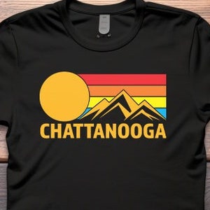 Chattanooga Unisex t-shirt, Chattanooga Retro Sunset Unisex T-Shirt | Graphic Tee, Chattanooga, Tennessee Shirt
