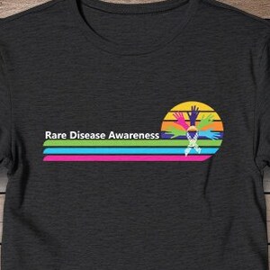 T Shirt Rare Disease Awareness T-Shirt Super Soft Bella Canvas Tee Rare Disease Day Shirt Zebra Ribbon Shirt Family Support Tee Unisex Shirt