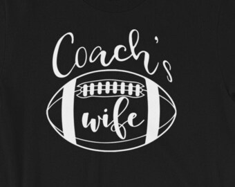 Coach's Wife Football Short-Sleeve Unisex T-Shirt, Football Coach Wife, Coach Wife Gifts, Coach's Wife Football T-Shirt | Game Day Apparel