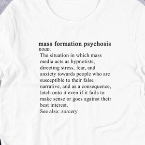 Mass Formation Psychosis Dictionary Definition Short-Sleeve Unisex T-Shirt, Conservative Shirt, Anti Biden Shirt, Conservative Gifts