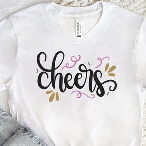 T Shirt New Year&#39;s Eve Unisex T-Shirt Retro NYE Cheers Shirt New Year Holiday Celebration Gift Men Women Tee Plus Size Top
