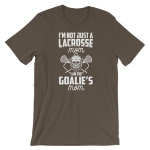 Ik ben niet alleen een lacrosse moeder ik ben de keeper van de moeder korte-mouw T-shirt Unisex, LAX goalie mom, lacrosse moeder